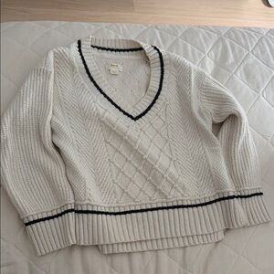 Anthropologie Maeve Tillie V-Neck Sweater